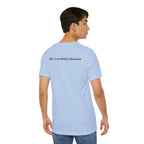 ALADOS.Inspiring Graphic Unisex T-Shirt for Explorers,Unique Design Tee,Motivational Gift for Friends. -Life is a wonderful adventure.-