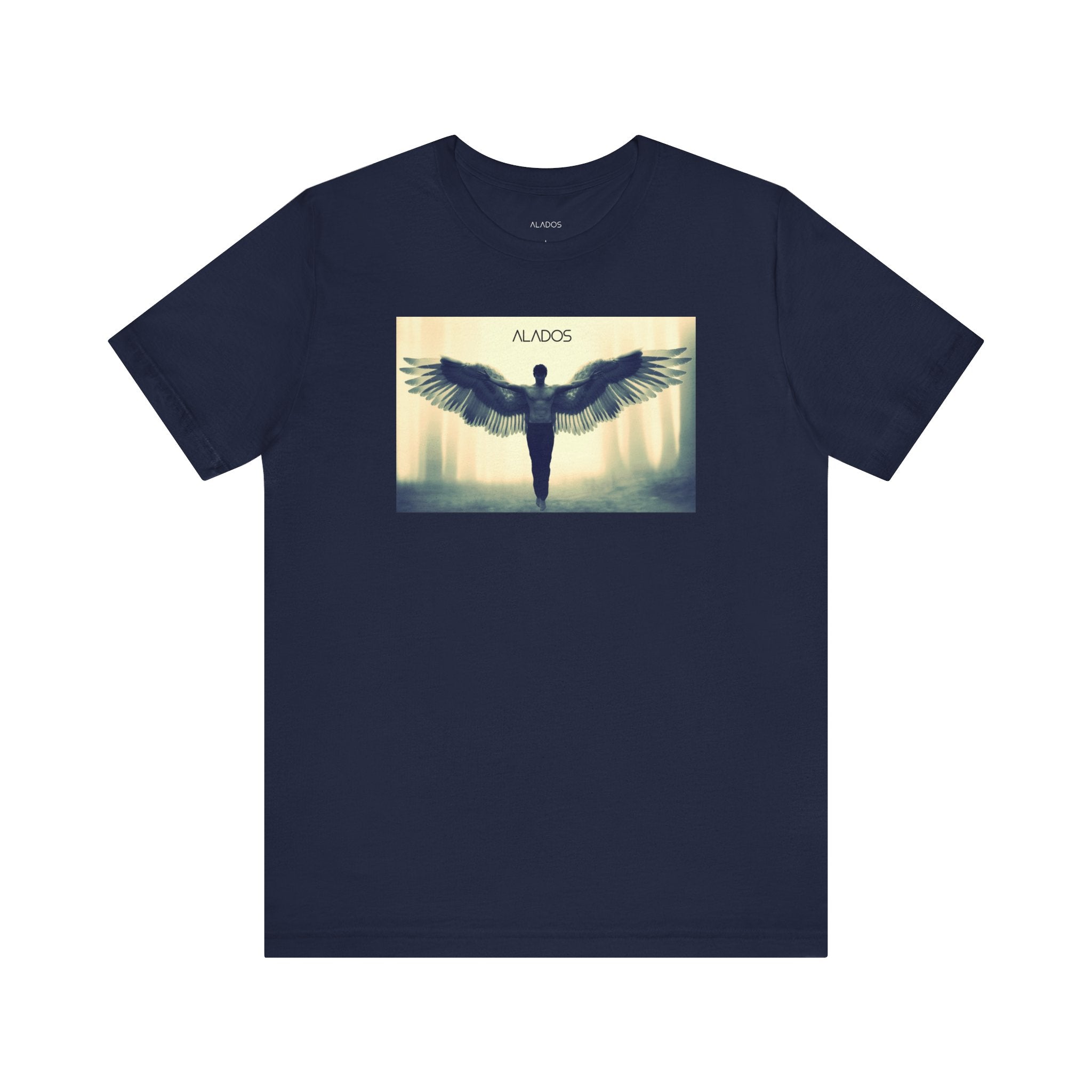 Angelic Wings Tee: Spiritual Unisex Jersey Shirt, Inspirational Gift, Motivational Wear, Ideal for Meditation, Unique Fashion