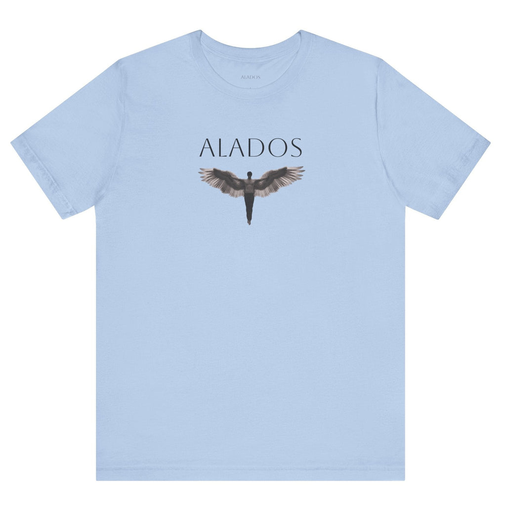 ALADOS.Unisex Angel Wings Graphic Tee, Spiritual Shirt, Gift for Nature Lovers, Casual Wear, Thoughtful Present for Birthdays and Holidays.