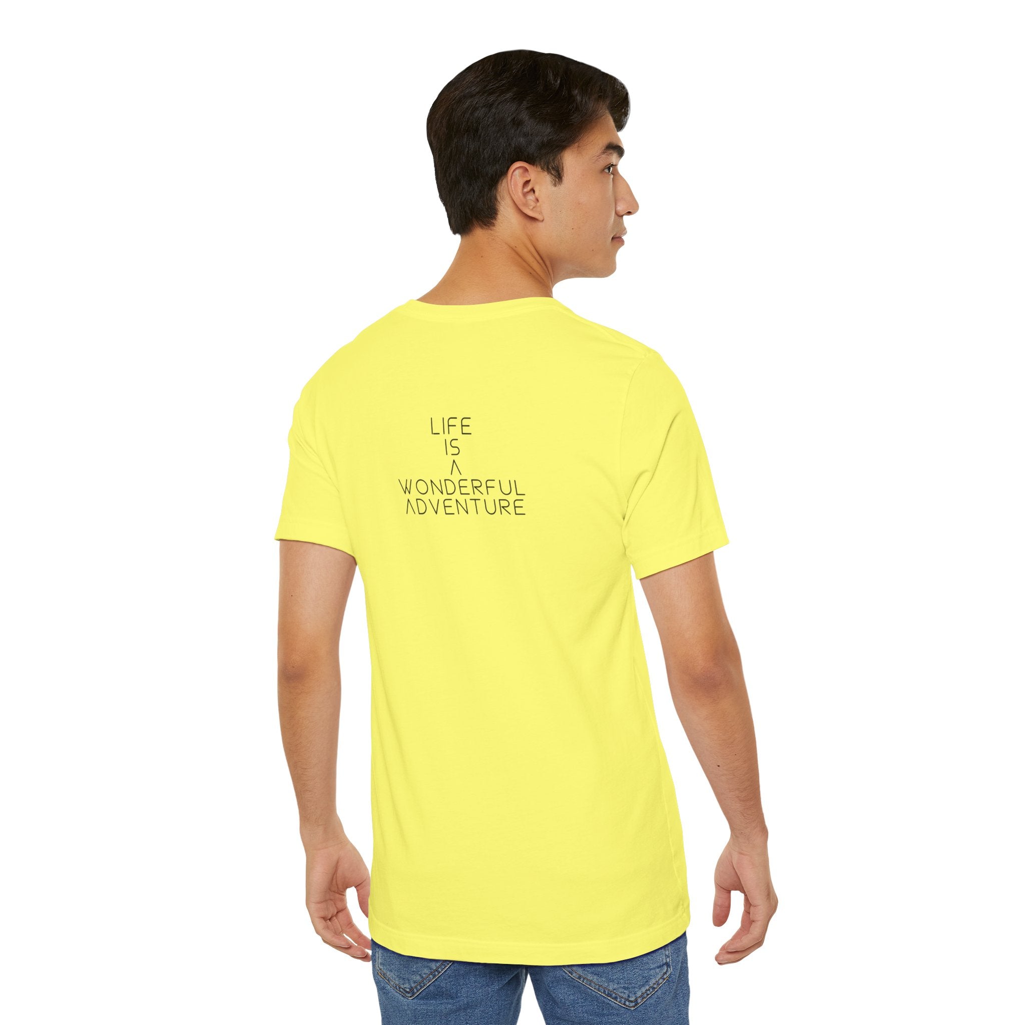 Alados Graphic Tee,Inspirational Unisex Jersey T-Shirt, Adventure Shirt, Angel Wing Shirt, Motivational Top, Gift for Dreamers