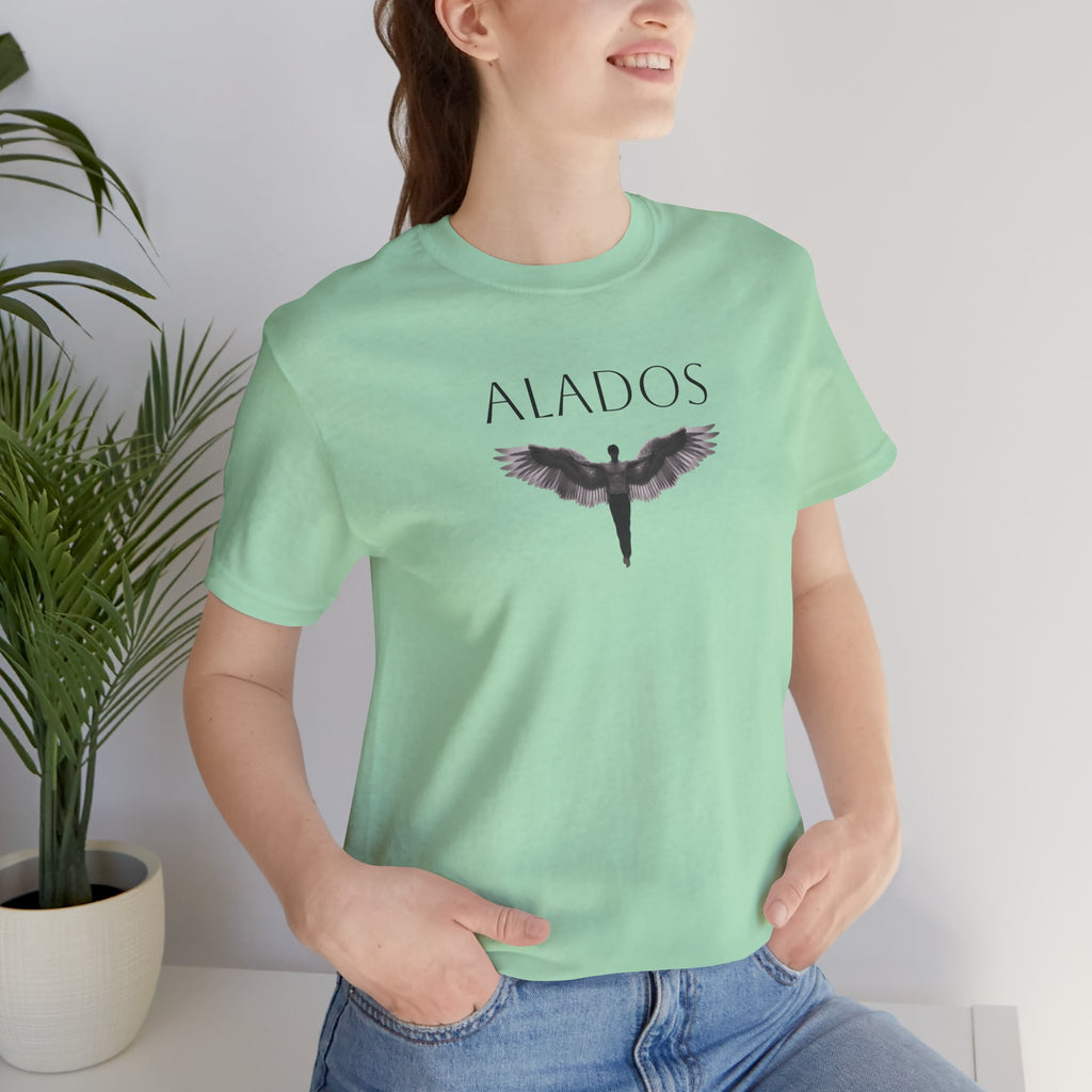 ALADOS.Unisex Angel Wings Graphic Tee, Spiritual Shirt, Gift for Nature Lovers, Casual Wear, Thoughtful Present for Birthdays and Holidays.