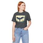 Angelic Wings Tee: Spiritual Unisex Jersey Shirt, Inspirational Gift, Motivational Wear, Ideal for Meditation, Unique Fashion