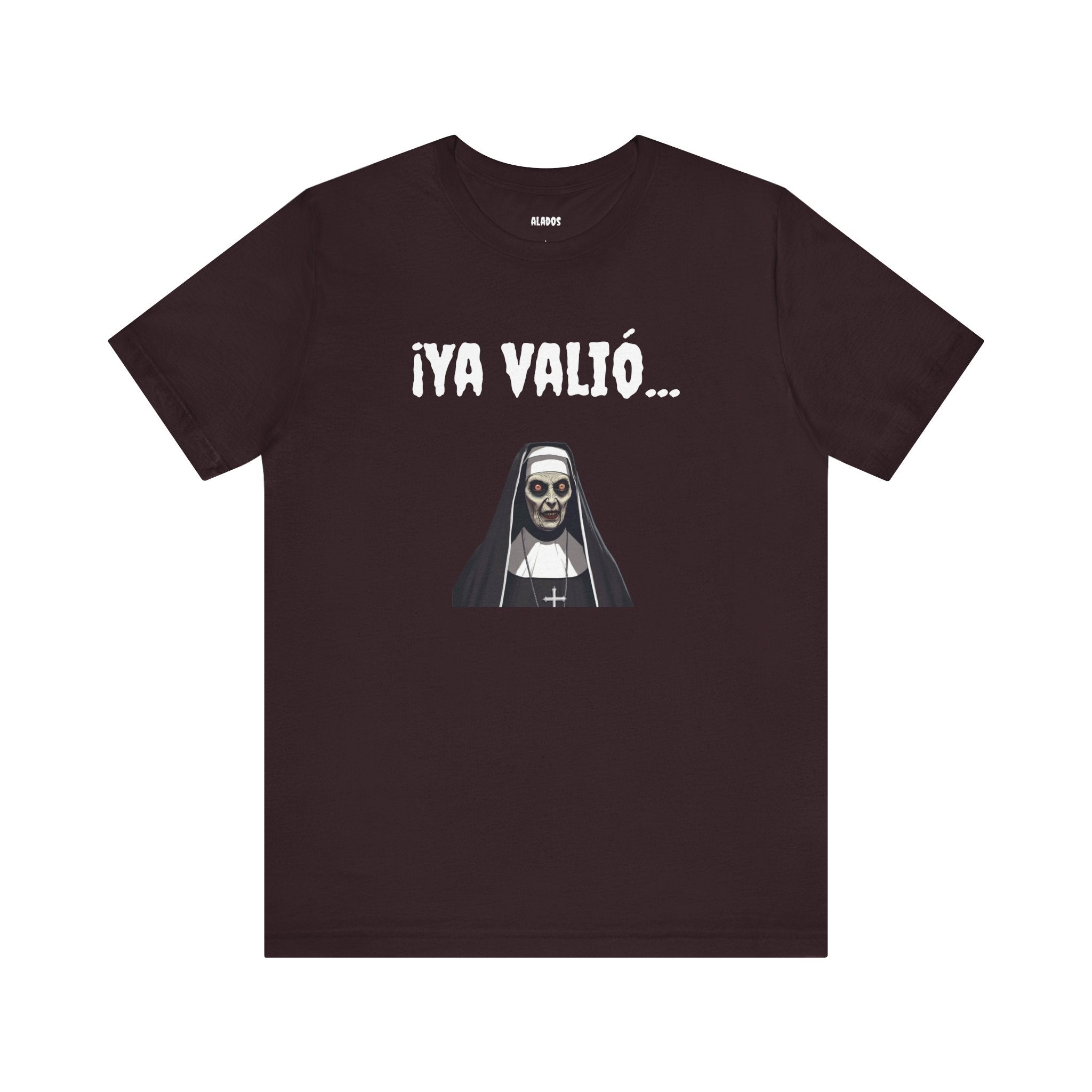 Gothic Nun Tee - Dark Humor Unisex Jersey Shirt - Perfect for Halloween, Parties, Casual Wear, Gifts, Unique Design.YA VALIO