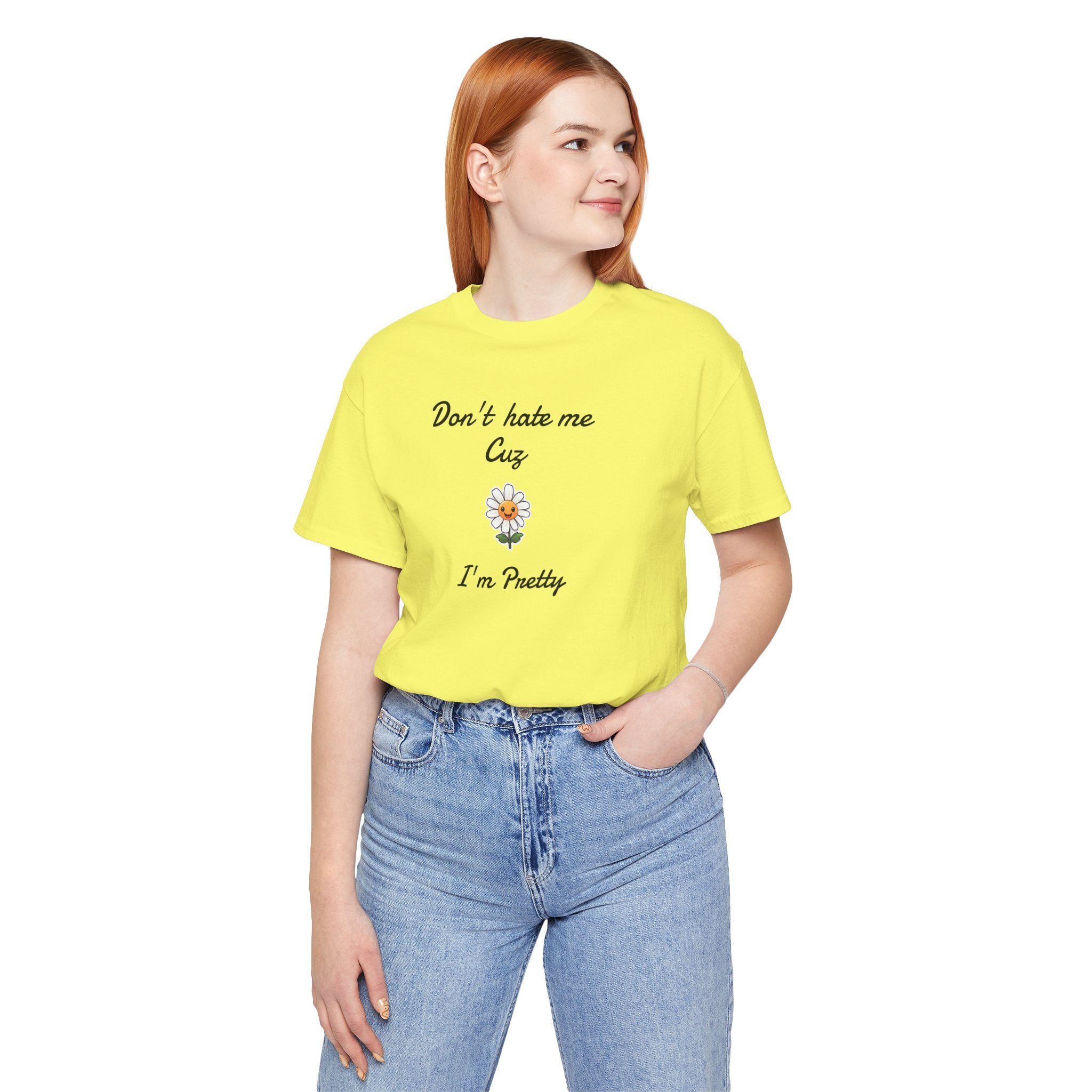 Great Shirt for Girls. Funny Shirt for Women.,Birthday Gift,Girlfriend Gift. 'Don't hate me cuz I'm Pretty'