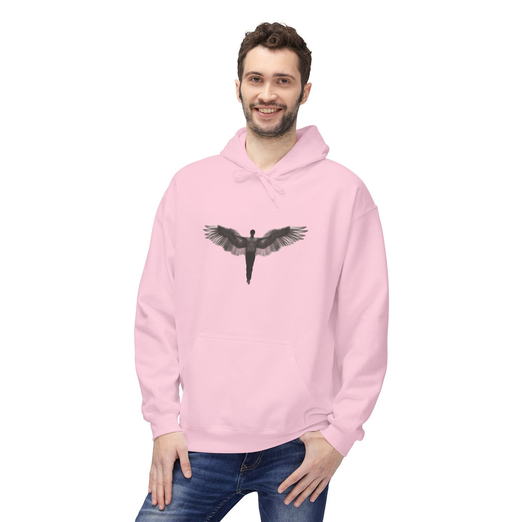 Alados Winged Logo Hoodie — Minimalist Angel Wings Pullover