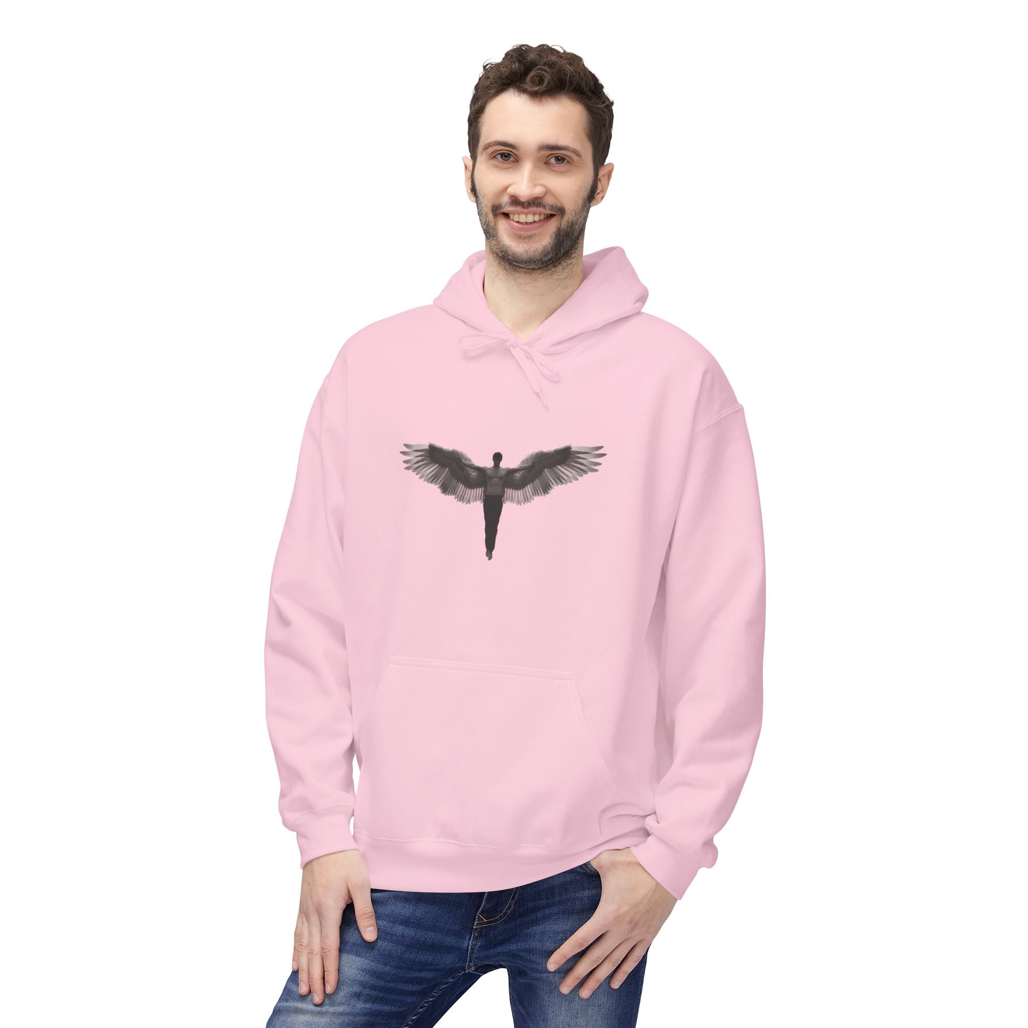 Alados Winged Logo Hoodie — Minimalist Angel Wings Pullover