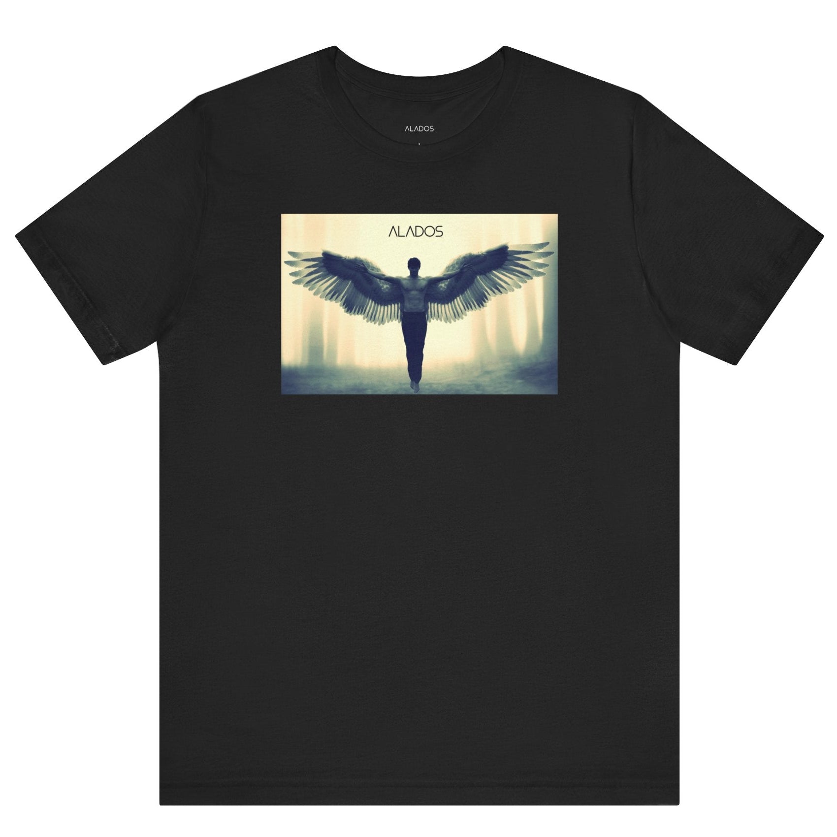 Angelic Wings Tee: Spiritual Unisex Jersey Shirt, Inspirational Gift, Motivational Wear, Ideal for Meditation, Unique Fashion
