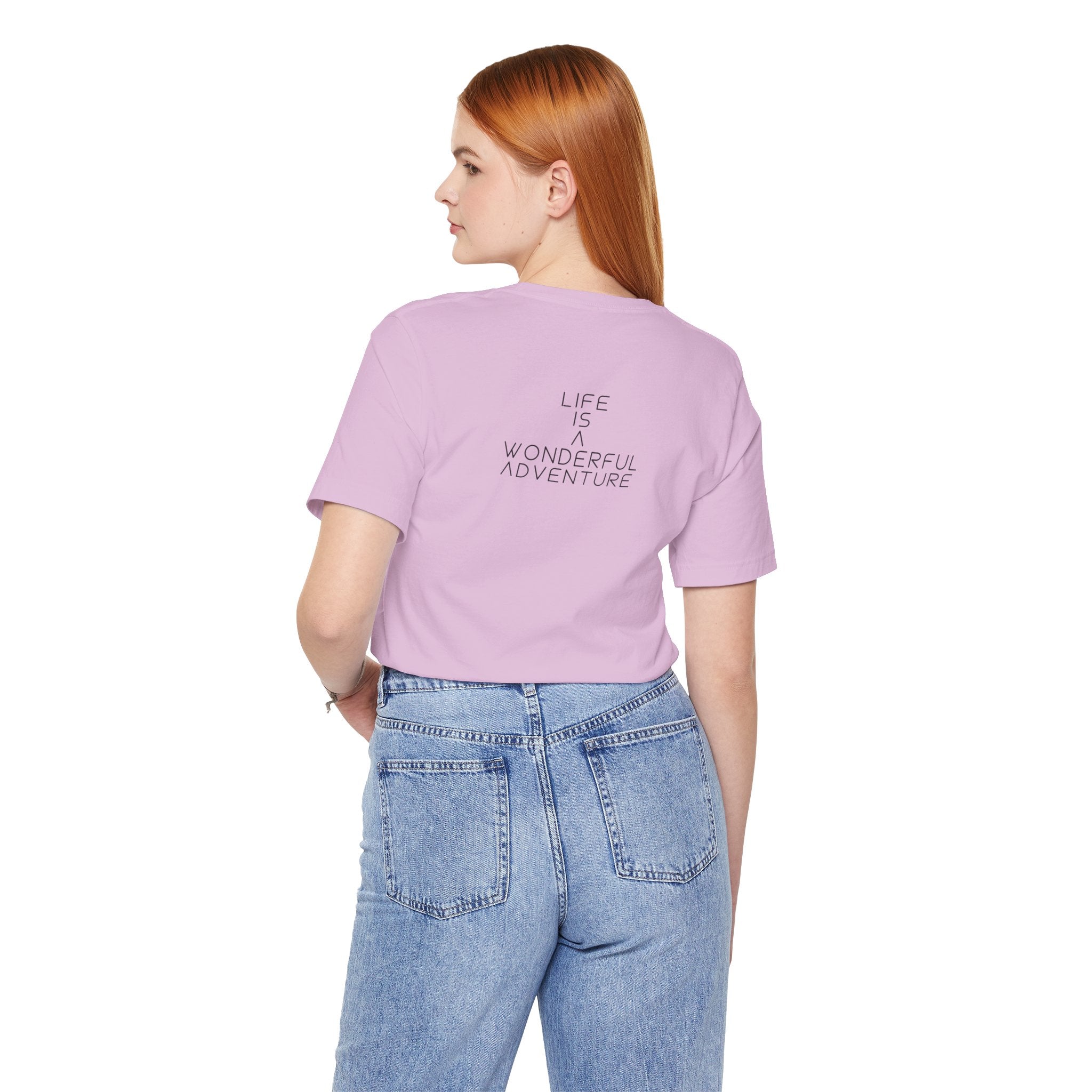 Alados Graphic Tee,Inspirational Unisex Jersey T-Shirt, Adventure Shirt, Angel Wing Shirt, Motivational Top, Gift for Dreamers