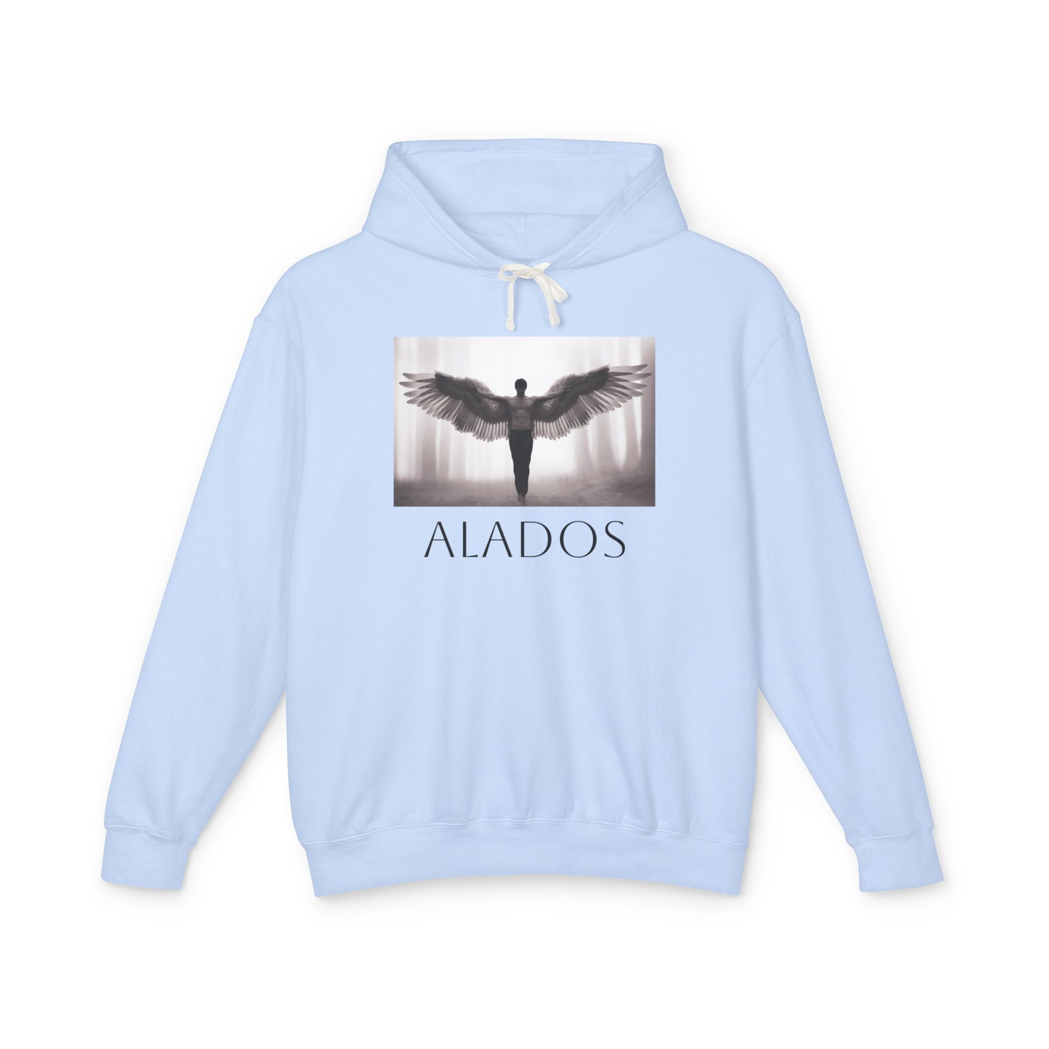 ALADOS  Angel Wings Hoodie,Unisex Lightweight Hoodie Sweatshirt, Unique Gift for Trendsetters. 'LOS ANGELES'