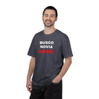 Retro style T shirt,Funny Latin Shirt — Humorous Latin Phrase Tee,Mexican Humor Tee. ' Busco Novia Golosa'