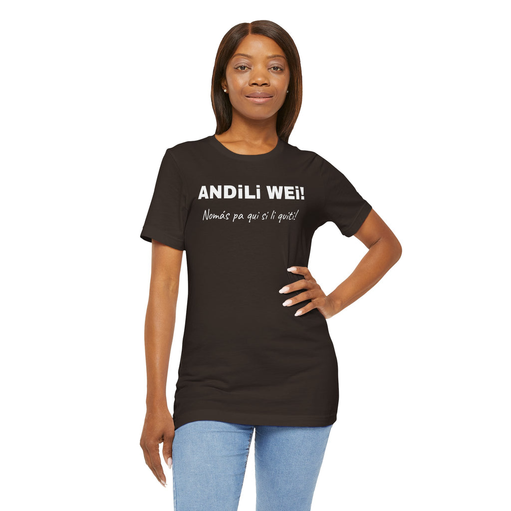 Funny Mexican T shirt, Unisex Short Sleeve Tee - Perfect for Everyday Casual Wear.' 'Andili Wei.'