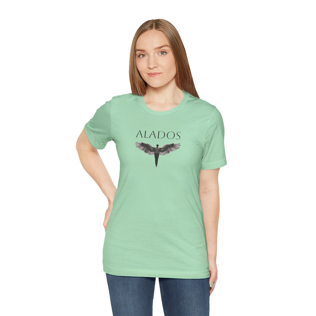 ALADOS.Unisex Angel Wings Graphic Tee, Spiritual Shirt, Gift for Nature Lovers, Casual Wear, Thoughtful Present for Birthdays and Holidays.