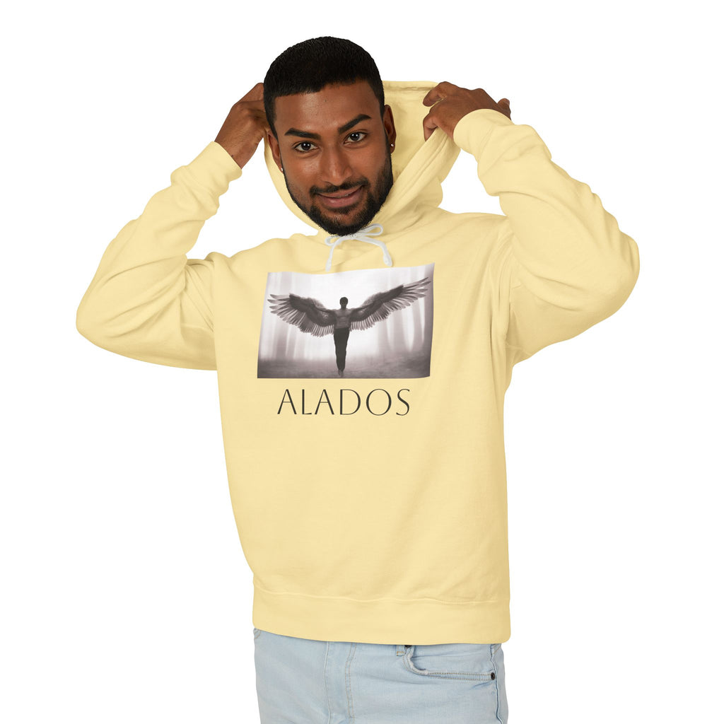 ALADOS  Angel Wings Hoodie,Unisex Lightweight Hoodie Sweatshirt, Unique Gift for Trendsetters. 'LOS ANGELES'