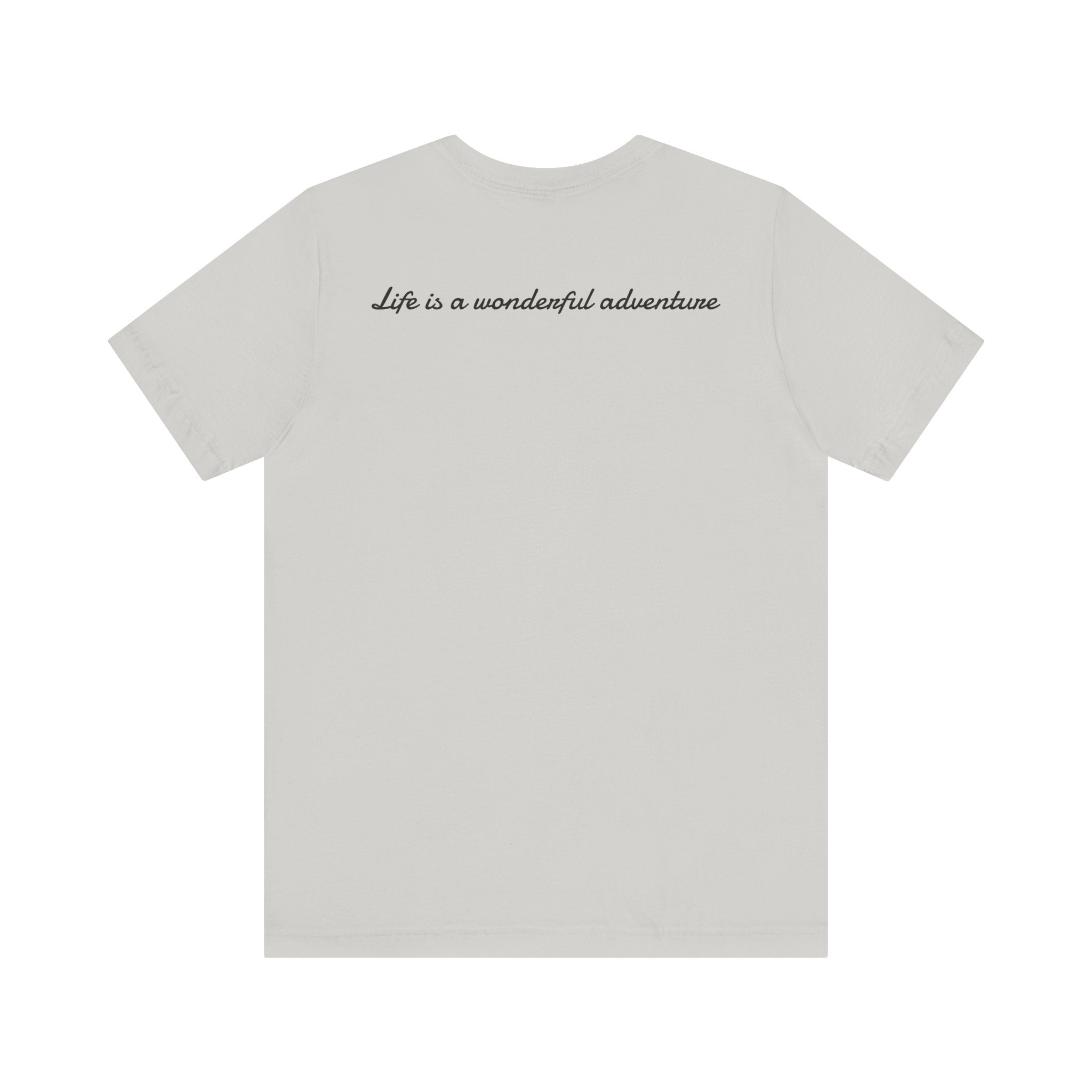 ALADOS.Inspiring Graphic Unisex T-Shirt for Explorers,Unique Design Tee,Motivational Gift for Friends. -Life is a wonderful adventure.-