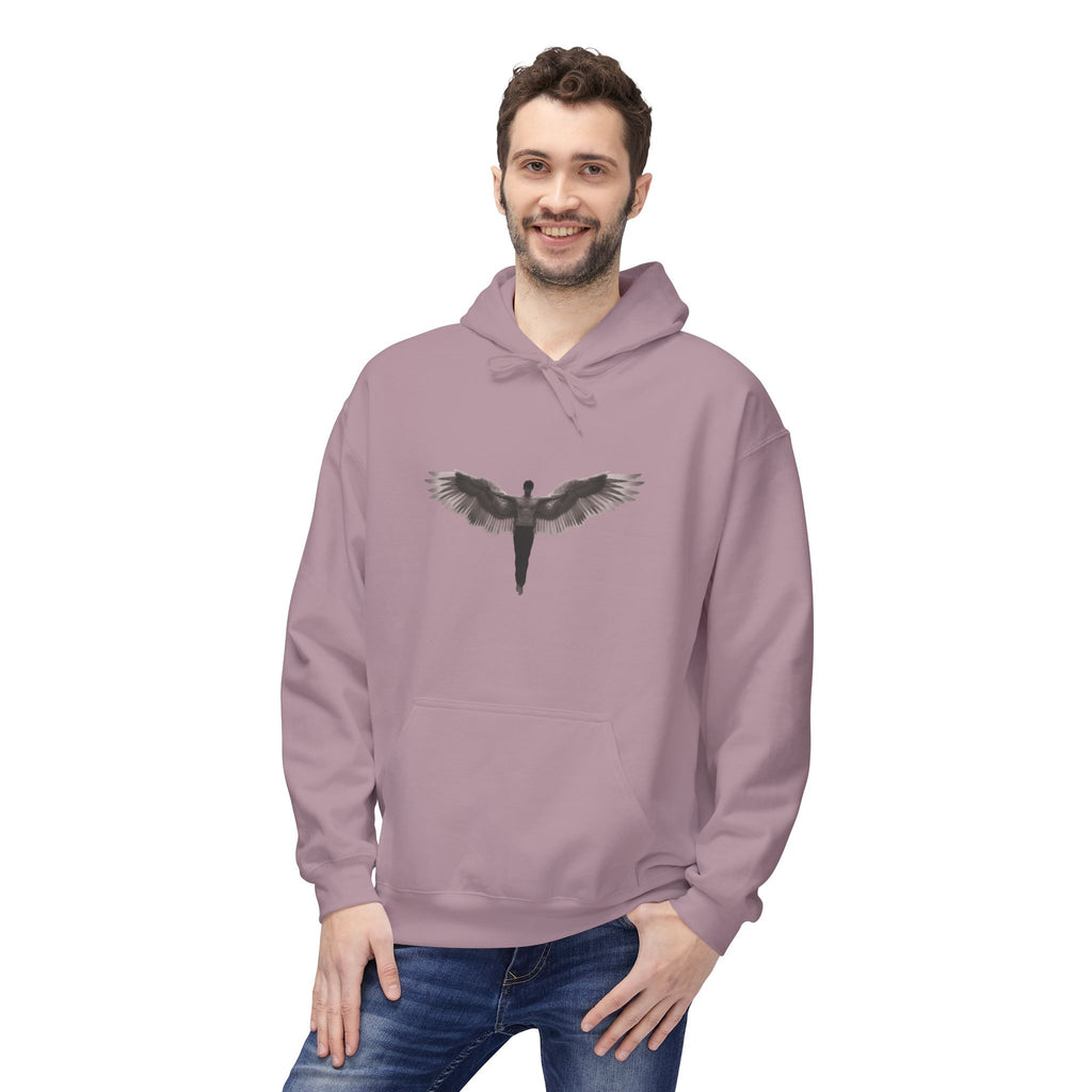 Alados Winged Logo Hoodie — Minimalist Angel Wings Pullover