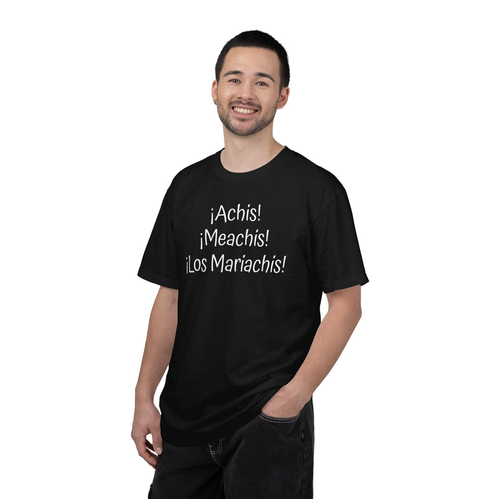Mexican Humor Tee — Funny Spanish Graphic T-Shirt  'Achis Meachis Los Mariachis'