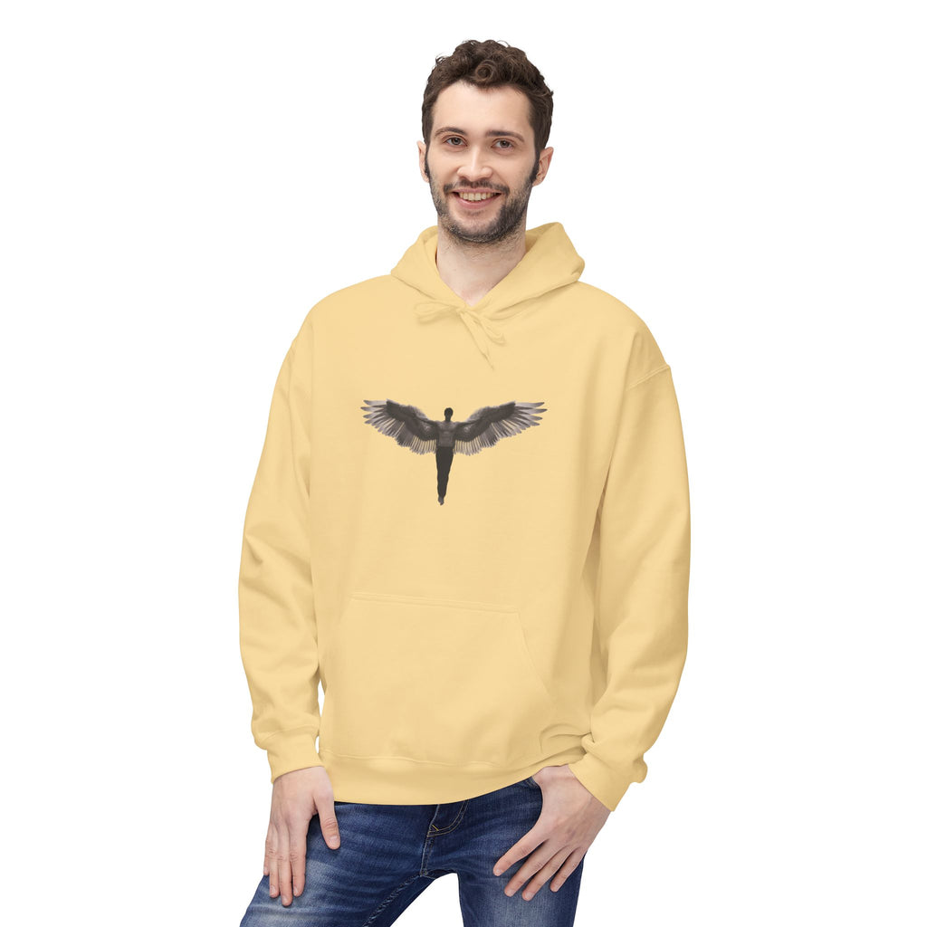 Alados Winged Logo Hoodie — Minimalist Angel Wings Pullover
