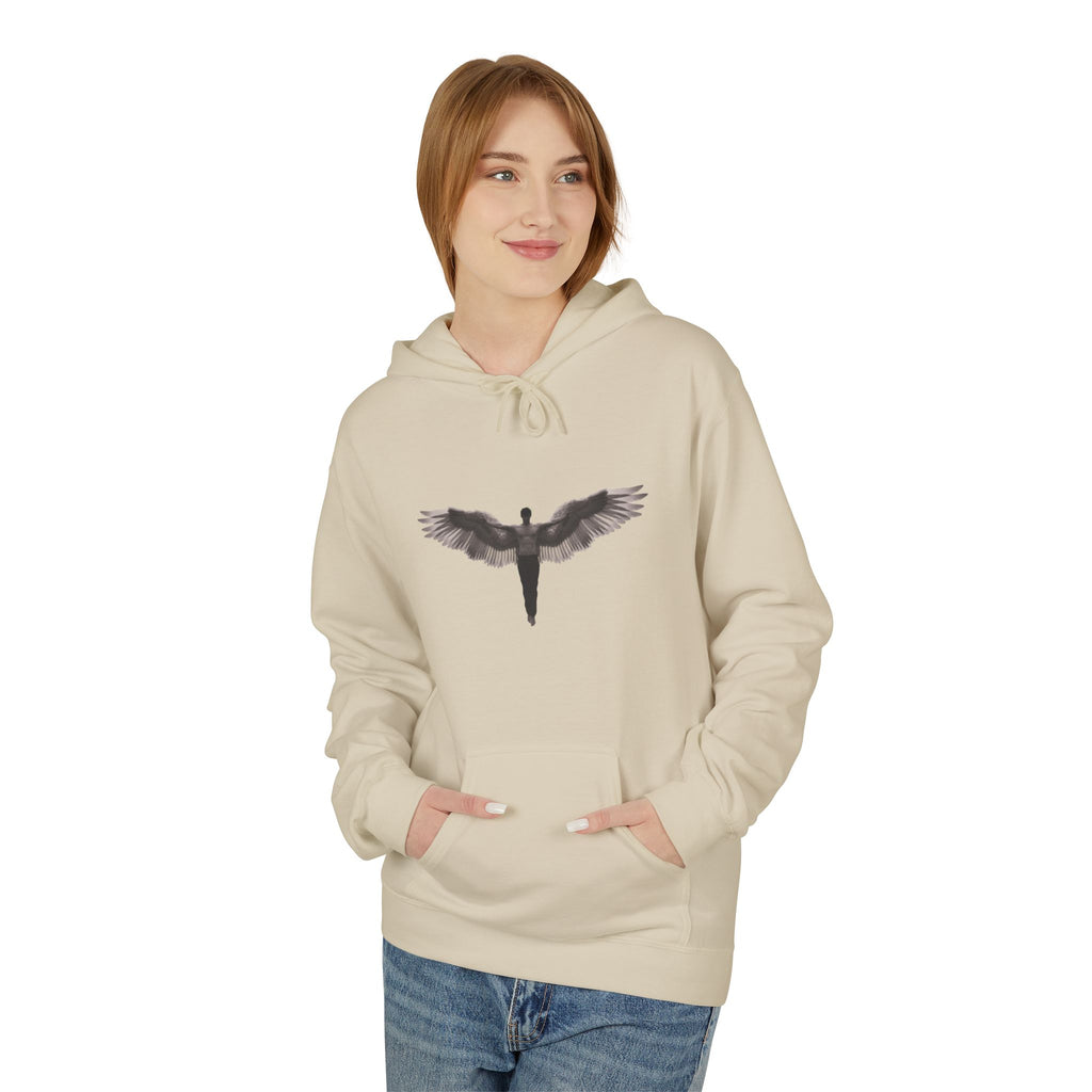 Alados Winged Logo Hoodie — Minimalist Angel Wings Pullover