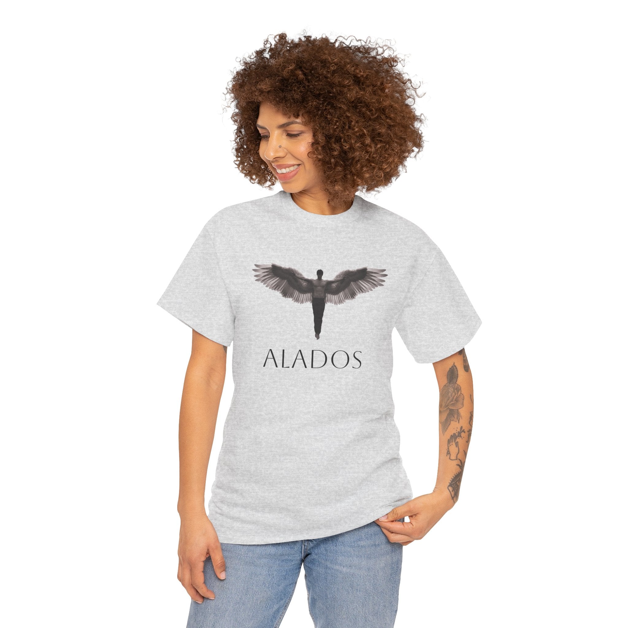 Alados Angel Wing Tee — Minimalist Mythic Graphic T-Shirt