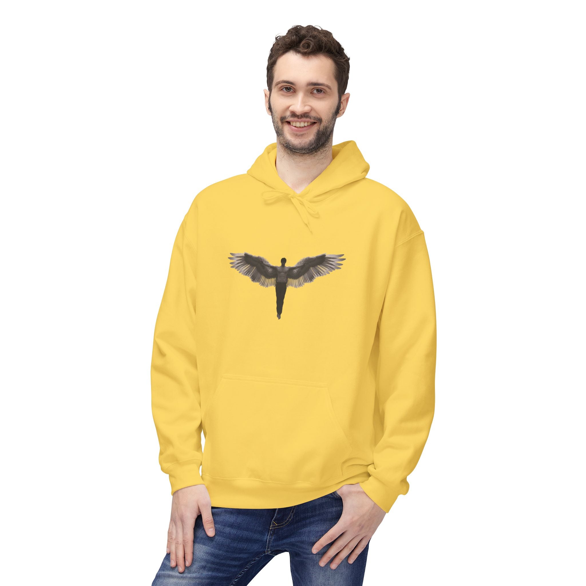 Alados Winged Logo Hoodie — Minimalist Angel Wings Pullover