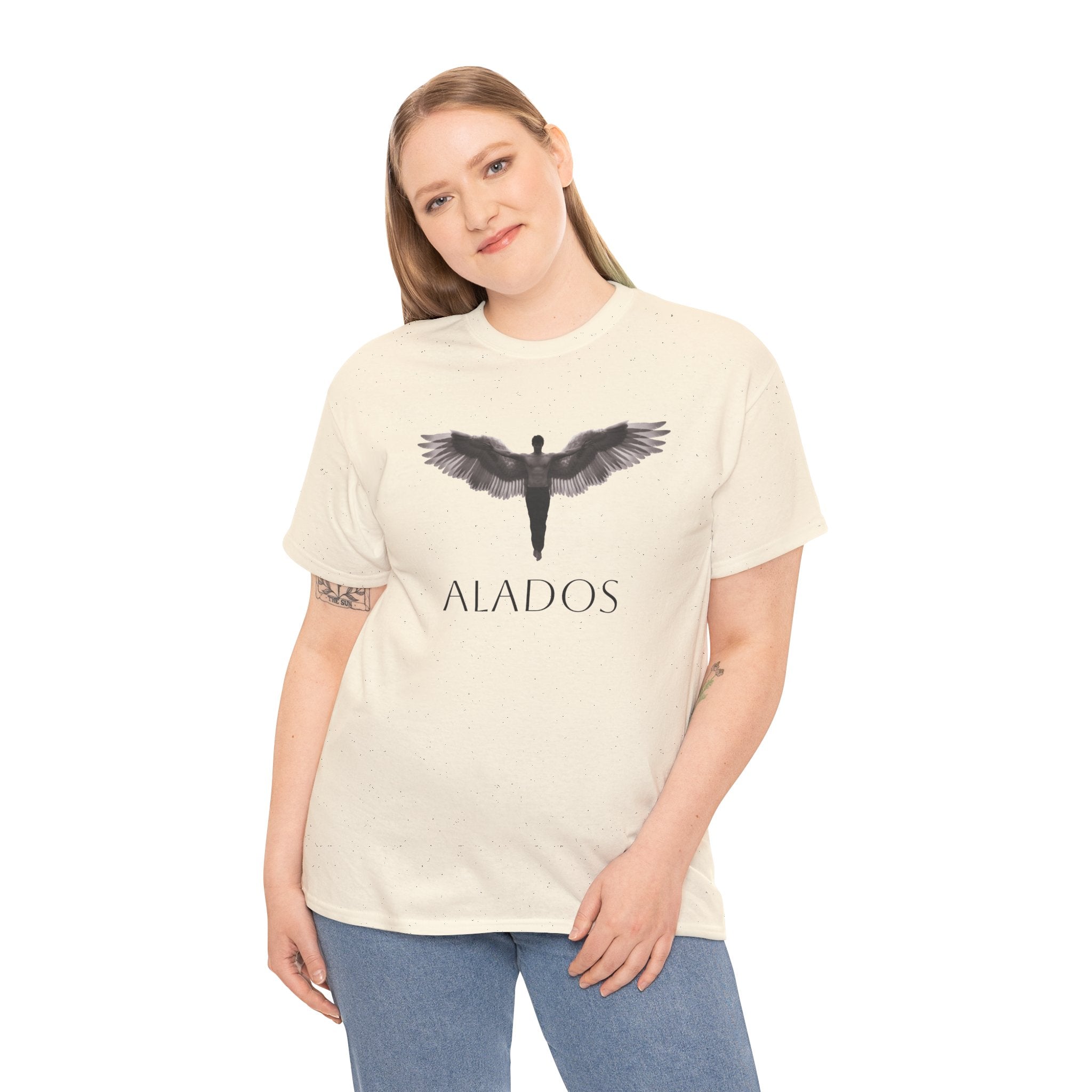 Alados Angel Wing Tee — Minimalist Mythic Graphic T-Shirt