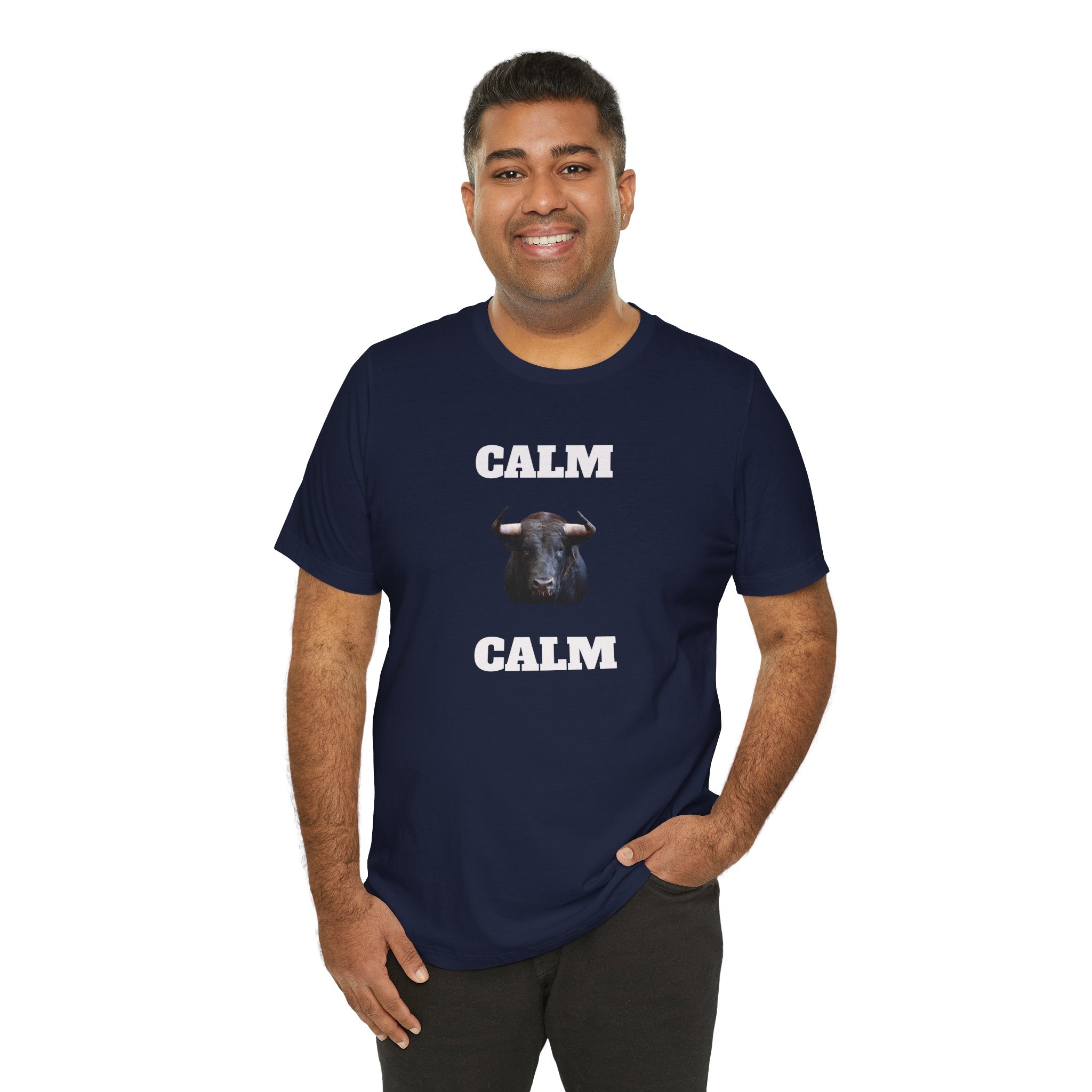 Funny Unisex Tee, Sarcastic T Shirt, Holiday Gift, Casual Wear, Joke Clothing, Birthday Gift. 'Calm... Calm'